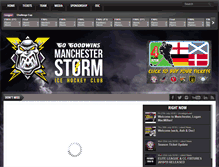 Tablet Screenshot of manchesterstorm.com